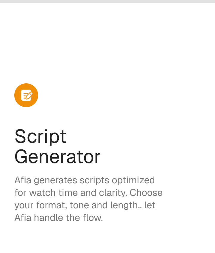 Script Generator